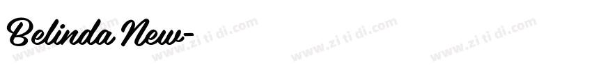 Belinda New字体转换
